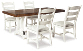 Furniture City Laplace - Ashley Furniture - Valebeck Dining Table and 4 Chairs - Dining Table and 4 Chairs - D546D2