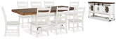 Furniture City Laplace - Ashley Furniture - Valebeck Dining Table and 8 Chairs with Server - Dining Table and 8 Chairs with Server - D546D12