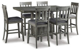 Furniture City Laplace - Ashley Furniture - Hallanden Counter Height Dining Table and 6 Barstools - Counter Height Dining Table and 6 Barstools - D589D4