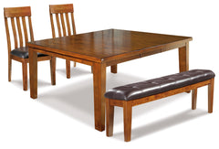 Furniture City Laplace - Ashley Furniture - Ralene Dining Table and 2 Chairs and Bench - Dining Table and 2 Chairs and Bench - D594D8