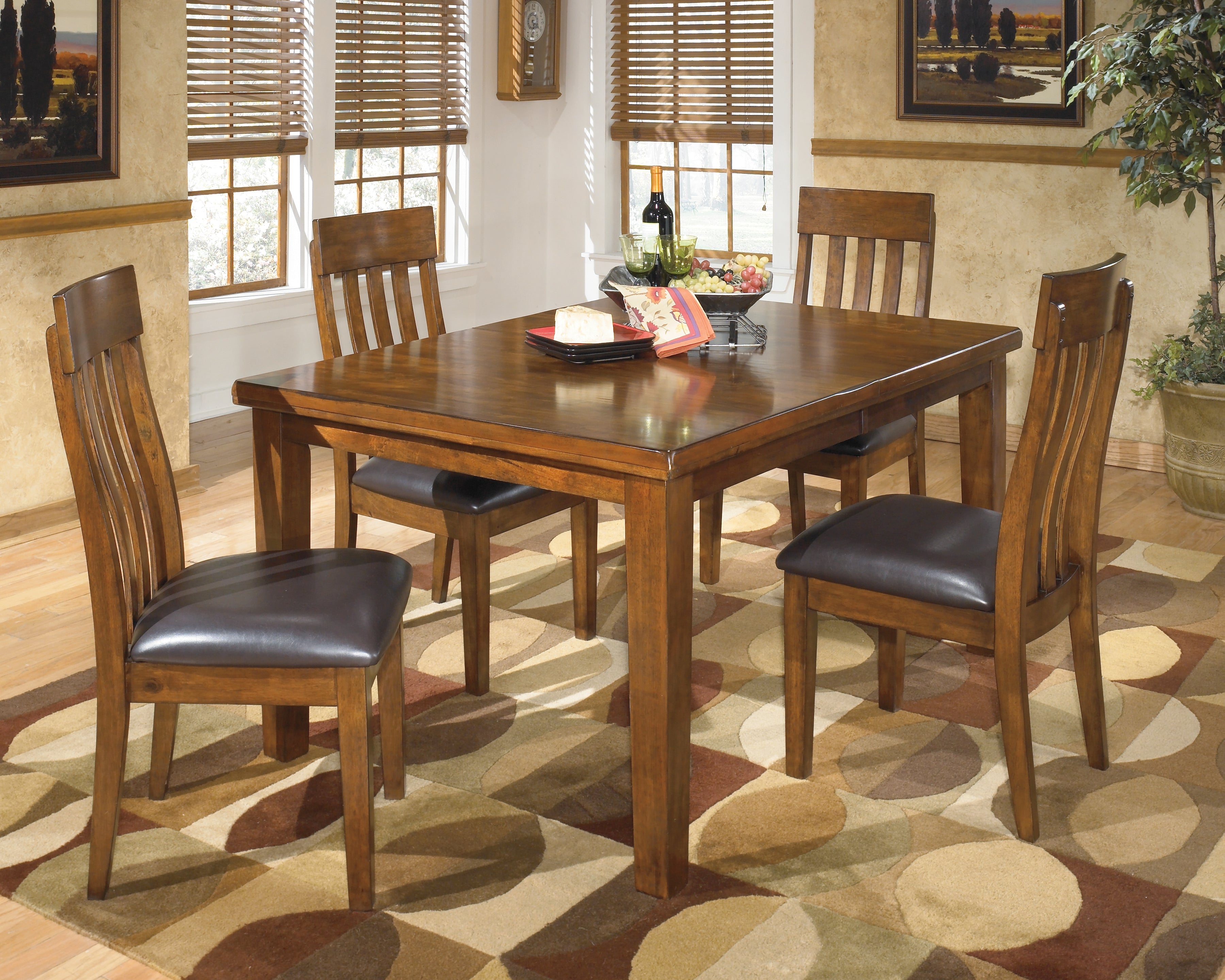 Furniture City Laplace - Ashley Furniture - Ralene Dining Table with 4 Chairs - Dining Table with 4 Chairs - D594D6