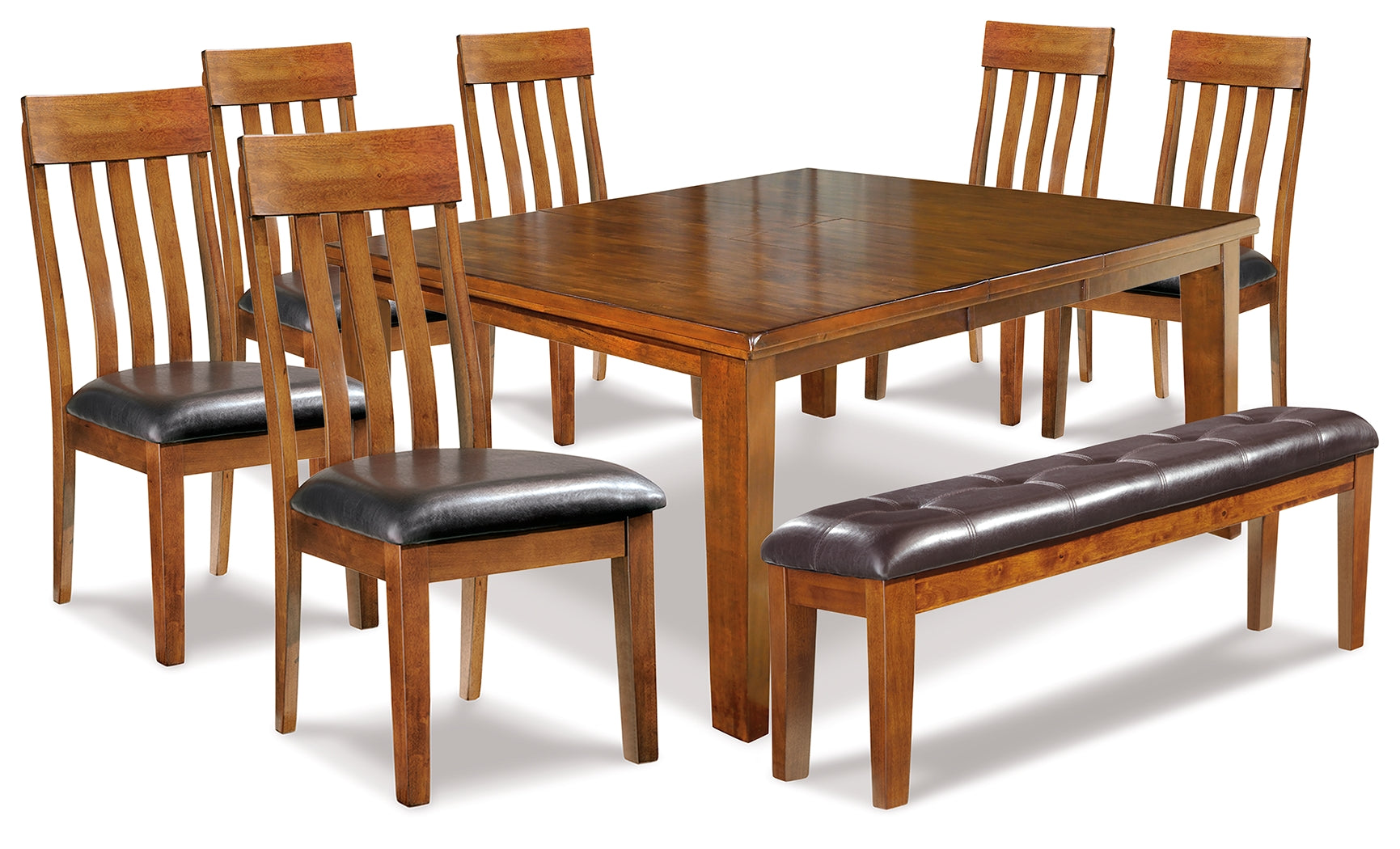 Furniture City Laplace - Ashley Furniture - Ralene Dining Table and 6 Chairs and Bench - Dining Table and 6 Chairs and Bench - D594D10