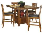 Furniture City Laplace - Ashley Furniture - Ralene Counter Height Dining Table and 4 Barstools - Counter Height Dining Table and 4 Barstools - D594D1
