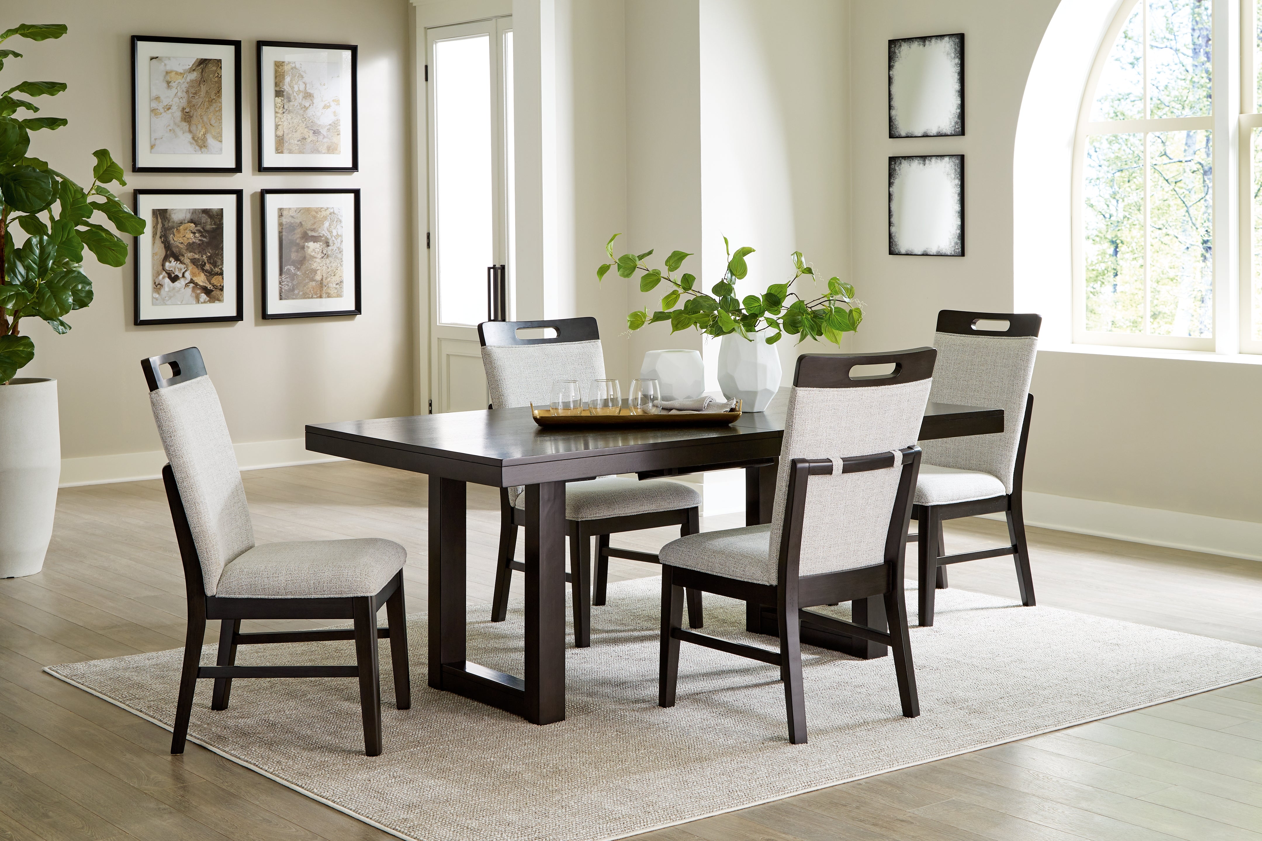 Furniture City Laplace - Ashley Furniture - Neymorton Dining Table and 4 Chairs - Dining Table and 4 Chairs - D618D1