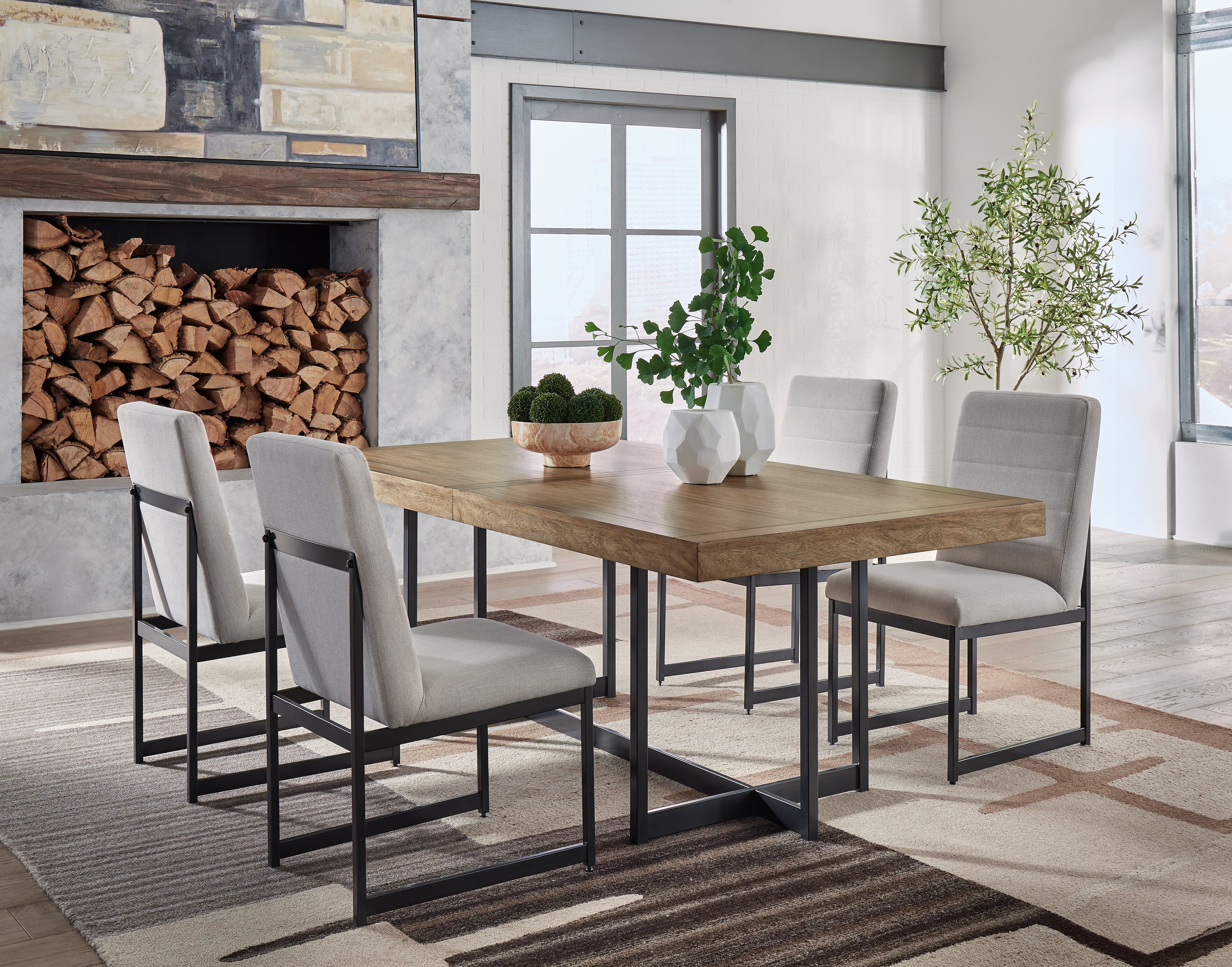 Furniture City Laplace - Ashley Furniture - Tomtyn Dining Table and 4 Chairs - Dining Table and 4 Chairs - D622D1