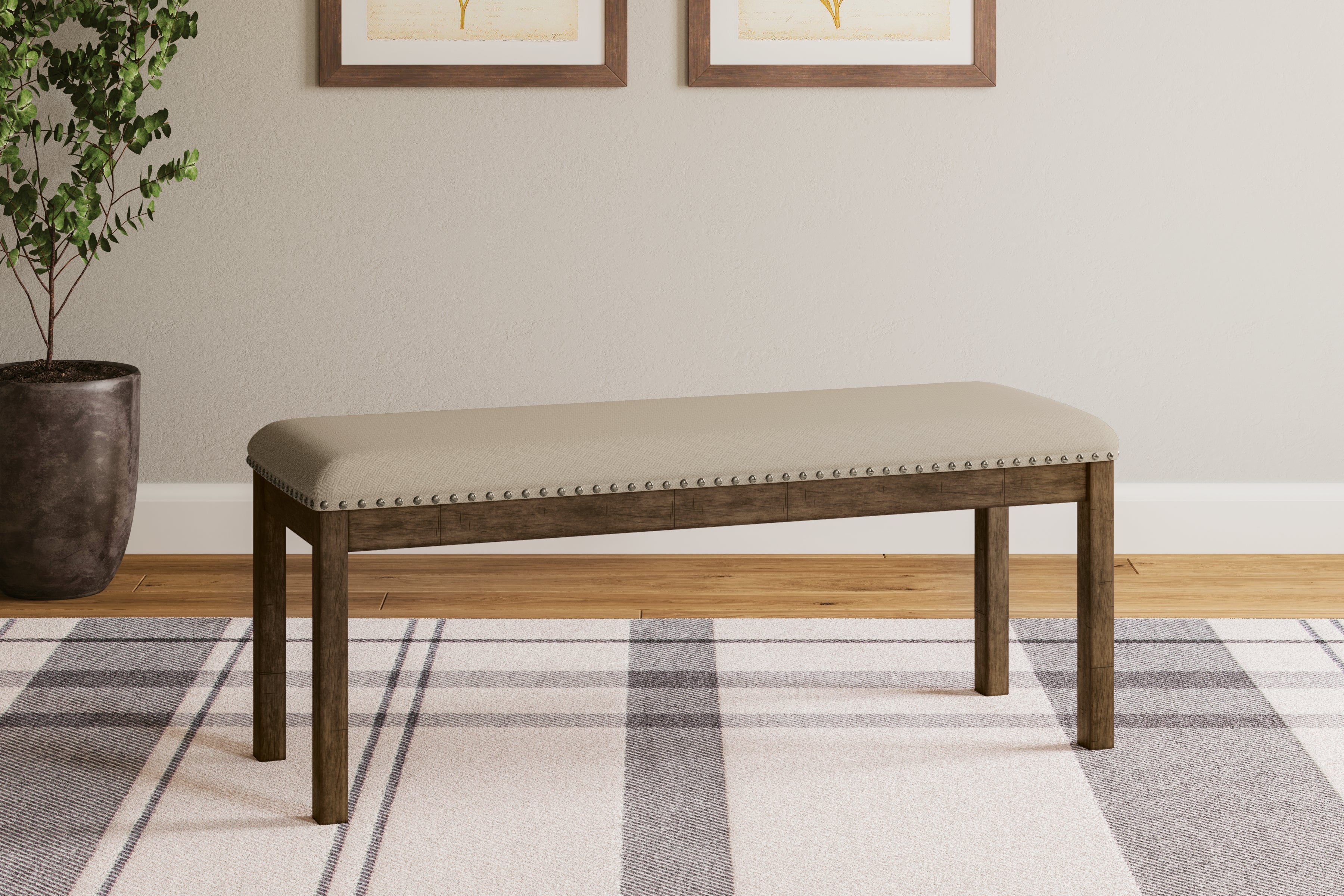 Furniture City Laplace - Ashley Furniture - Moriville Dining Bench - Upholstered Bench - D631-00