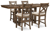 Furniture City Laplace - Ashley Furniture - Moriville Counter Height Dining Table and 4 Barstools - Counter Height Dining Table and 4 Barstools - D631D1