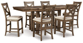 Furniture City Laplace - Ashley Furniture - Moriville Counter Height Dining Table and 6 Barstools - Counter Height Dining Table and 6 Barstools - D631D10