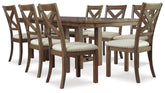 Furniture City Laplace - Ashley Furniture - Moriville Dining Table and 8 Chairs - Dining Table and 8 Chairs - D631D13