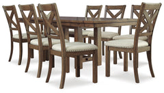 Furniture City Laplace - Ashley Furniture - Moriville Dining Table and 8 Chairs - Dining Table and 8 Chairs - D631D13