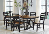Furniture City Laplace - Ashley Furniture - Wildenauer Extension Dining Table and 6 Chairs - Extension Dining Table and 6 Chairs - D634D4