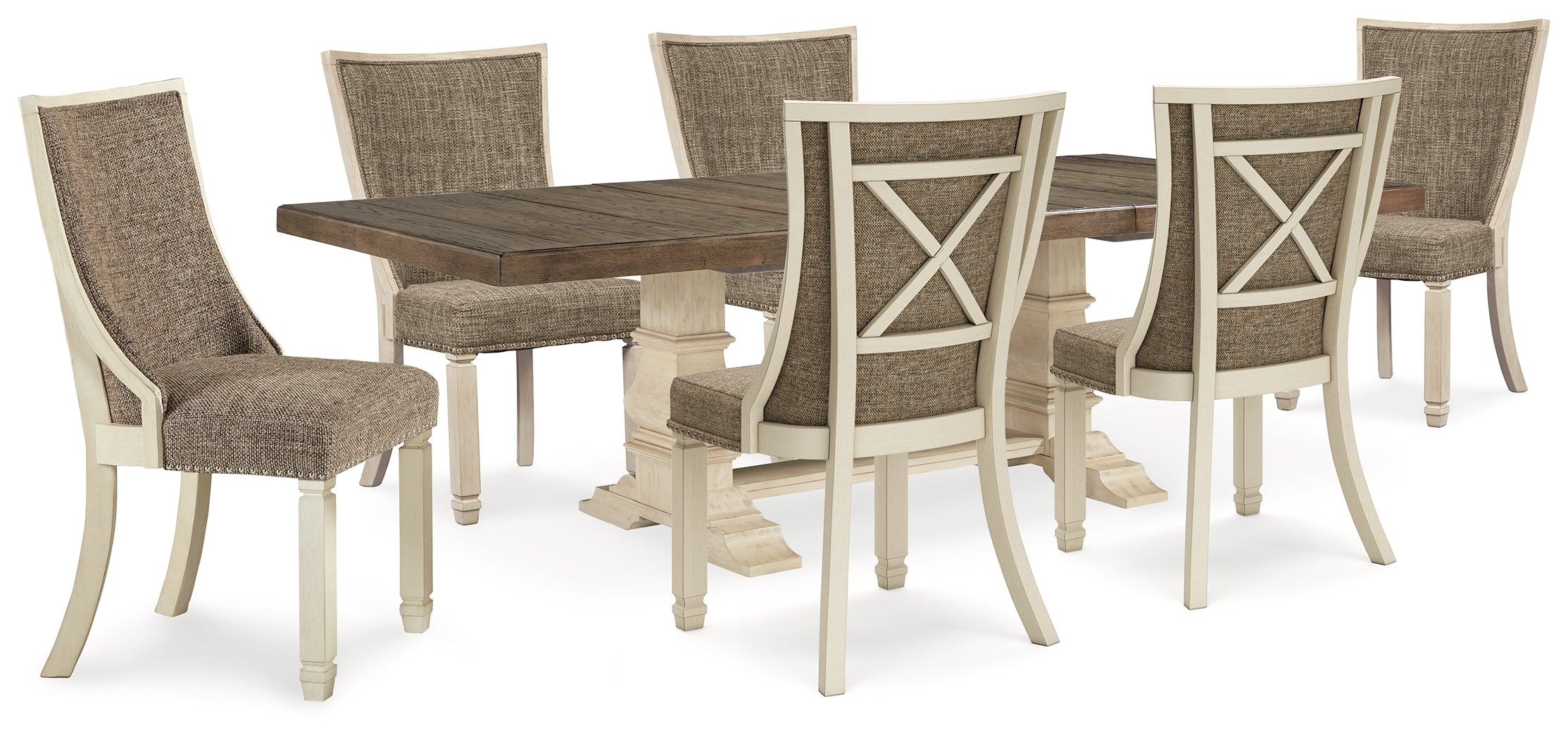 Furniture City Laplace - Ashley Furniture - Bolanburg Dining Table and 6 Chairs - Dining Table and 6 Chairs - D647D36
