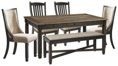 Furniture City Laplace - Ashley Furniture - Tyler Creek Dining Table with 4 Chairs and Bench - Dining Table with 4 Chairs and Bench - D736D6