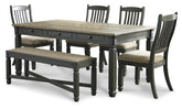 Furniture City Laplace - Ashley Furniture - Tyler Creek Dining Table, 4 Chairs and Bench - Dining Table, 4 Chairs and Bench - D736D2