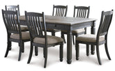 Furniture City Laplace - Ashley Furniture - Tyler Creek Dining Table and 6 Chairs - Dining Table and 6 Chairs - D736D4