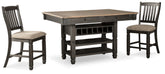 Furniture City Laplace - Ashley Furniture - Tyler Creek Counter Height Dining Table and 2 Barstools - Counter Height Dining Table and 2 Barstools - D736D14