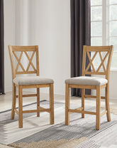 Furniture City Laplace - Ashley Furniture - Havonplane Barstool (Set of 2) - Barstool (Set of 2) - D773-124X2