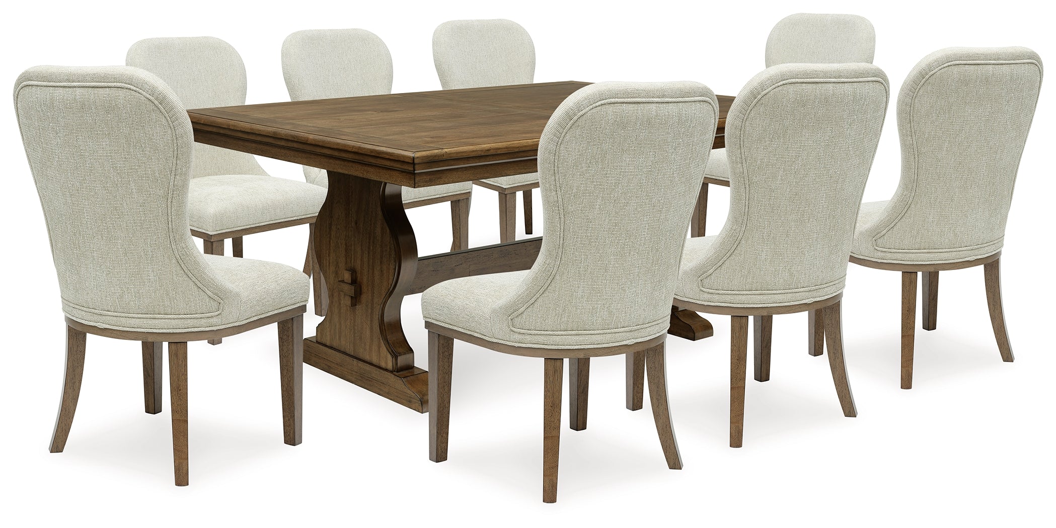 Furniture City Laplace - Ashley Furniture - Sturlayne Dining Table and 8 Chairs - Dining Table and 8 Chairs - D787D6