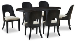 Furniture City Laplace - Ashley Furniture - Rowanbeck Dining Table and 6 Chairs - Dining Table and 6 Chairs - D821D4