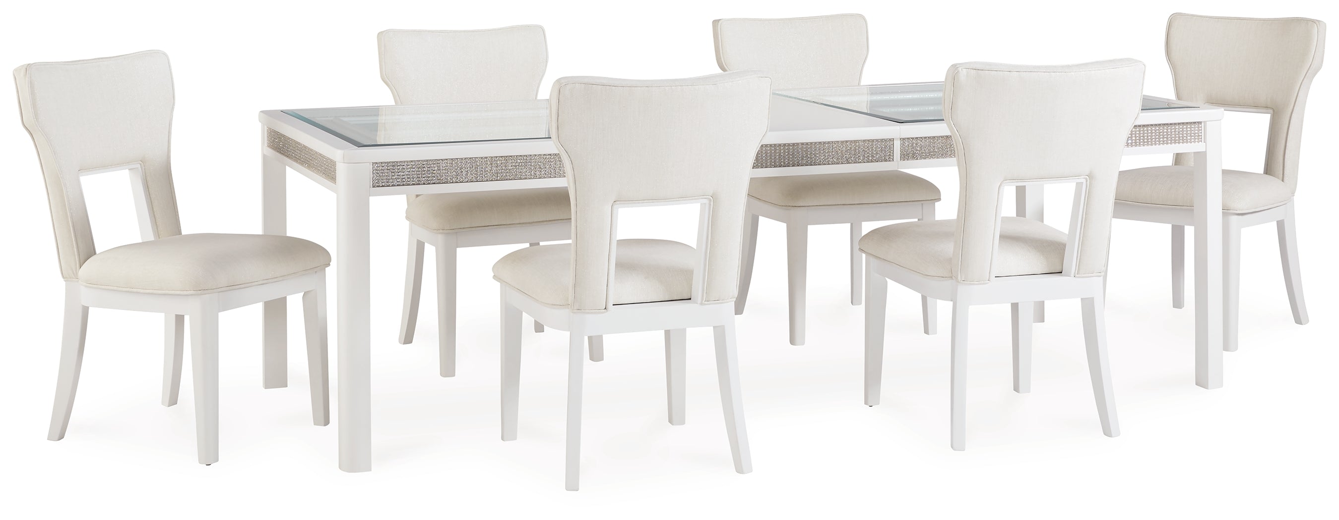 Furniture City Laplace - Ashley Furniture - Chalanna Dining Table and 6 Chairs - Dining Table and 6 Chairs - D822D2