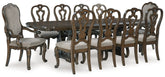 Furniture City Laplace - Ashley Furniture - Maylee Dining Table and 10 Chairs - Dining Table and 10 Chairs - D947D14