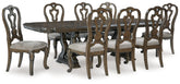 Furniture City Laplace - Ashley Furniture - Maylee Dining Table and 8 Chairs - Dining Table and 8 Chairs - D947D9
