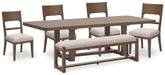 Furniture City Laplace - Ashley Furniture - Cabalynn Dining Table, 4 Chairs and Bench - Dining Table, 4 Chairs and Bench - D974D2
