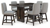 Furniture City Laplace - Ashley Furniture - Burkhaus Counter Height Dining Table and 6 Barstools - Counter Height Dining Table and 6 Barstools - D984D6