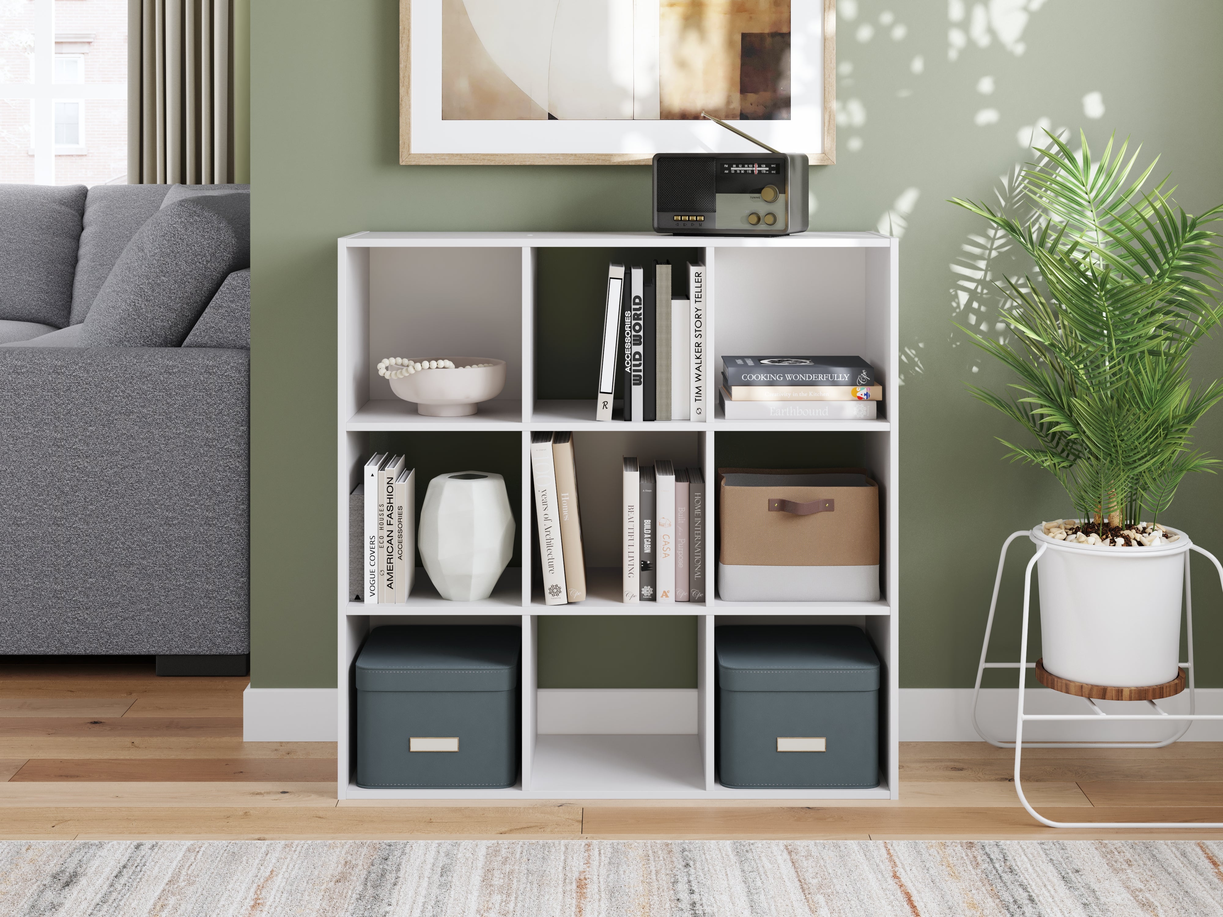 Furniture City Laplace - Ashley Furniture - Onita Nine Cube Organizer - Nine Cube Organizer - EA9630-3X3