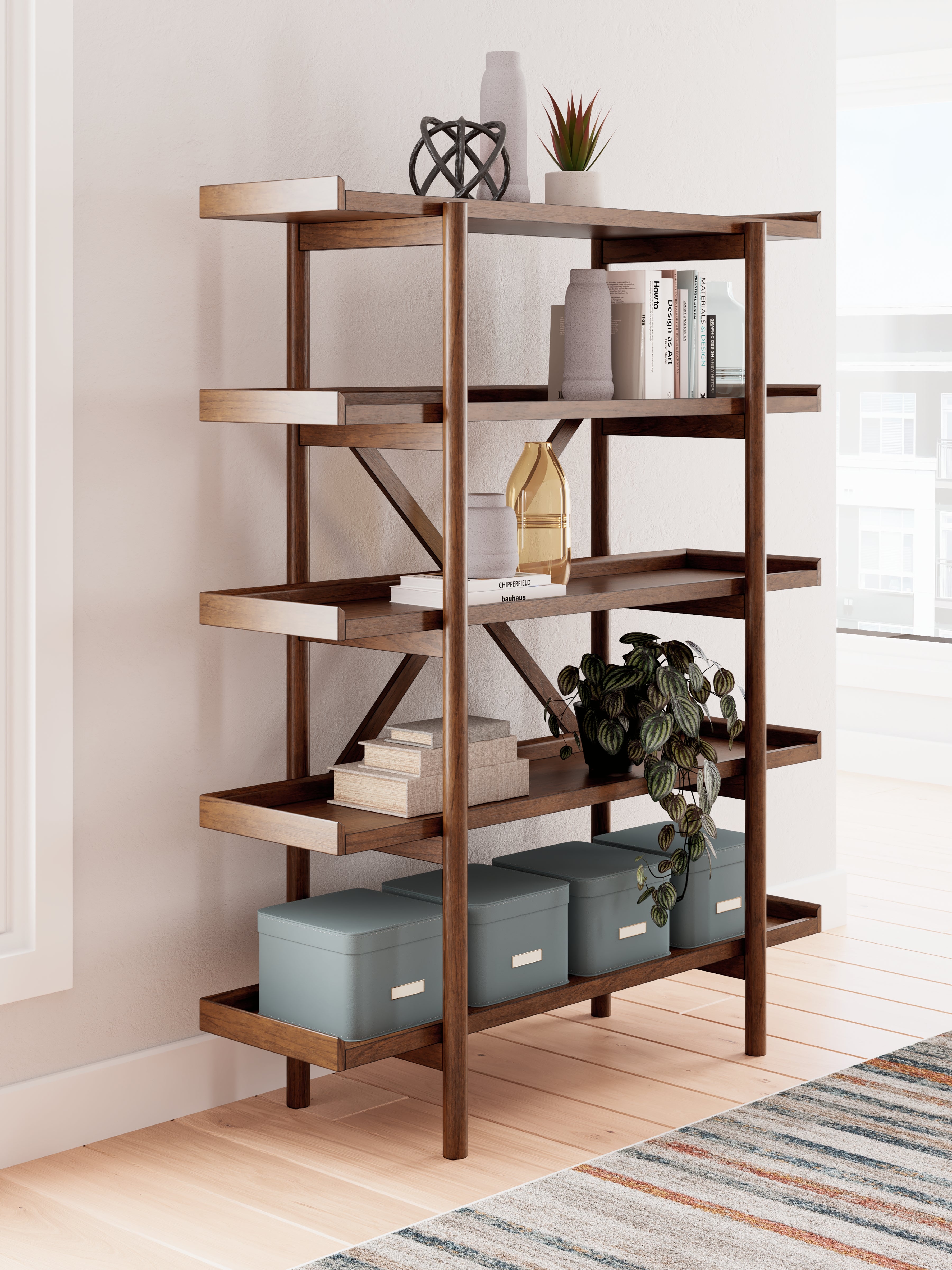 Furniture City Laplace - Ashley Furniture - Lyncott 70" Bookcase - Bookcase - H615-70