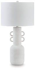 Furniture City Laplace - Ashley Furniture - Perringhill Table Lamp - Metal Table Lamp (1/CN) / Distressed White - L207504
