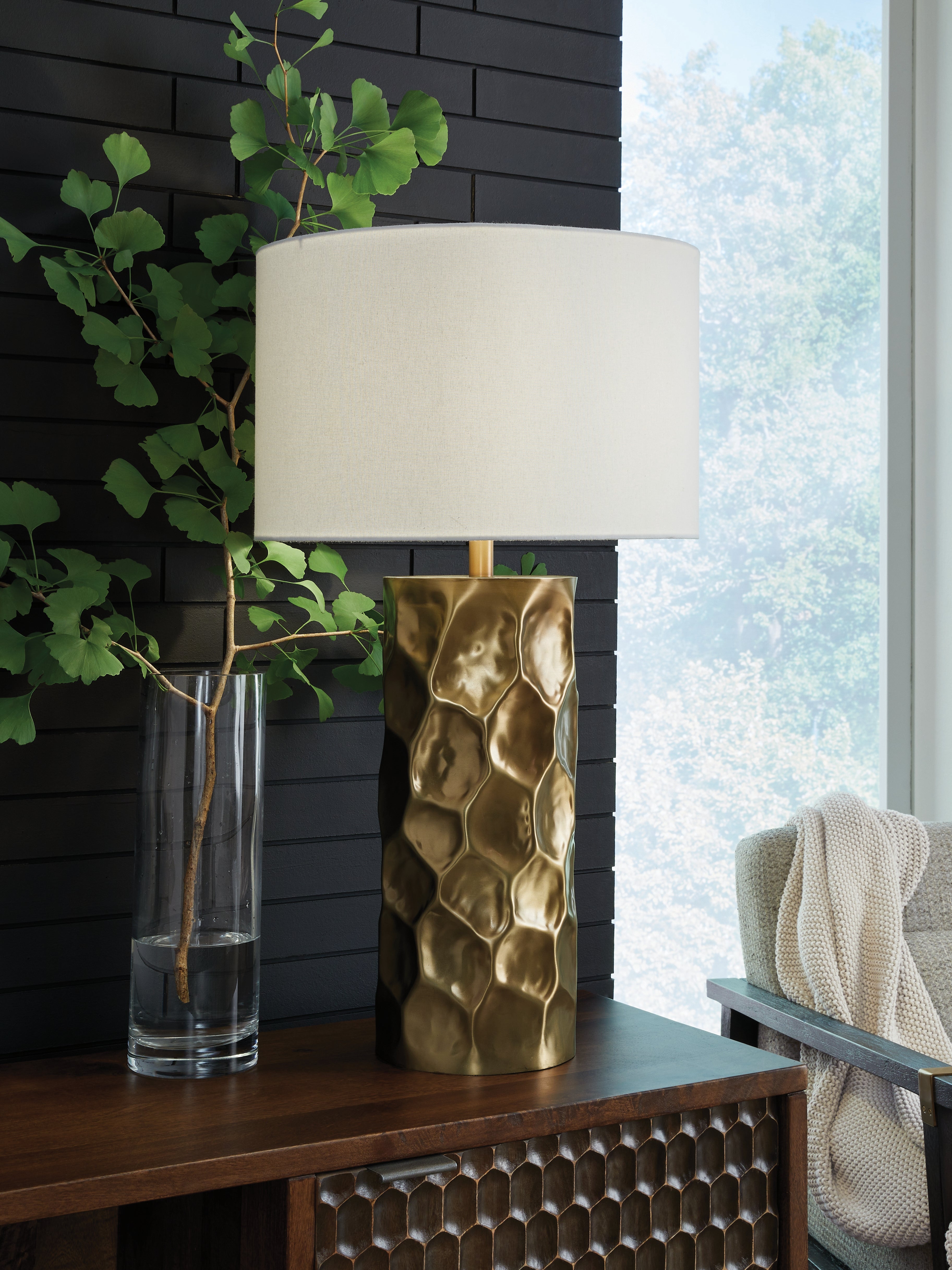 Furniture City Laplace - Ashley Furniture - Marshawn Table Lamp - Metal Table Lamp (1/CN) - L207524