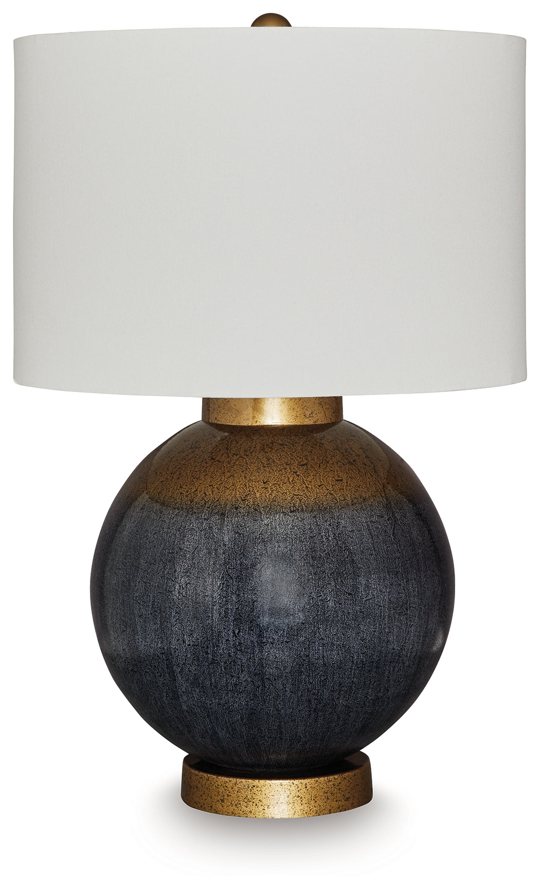 Furniture City Laplace - Ashley Furniture - Adara Table Lamp - Metal Table Lamp (1/CN) / Blue/Gold Finish - L207564