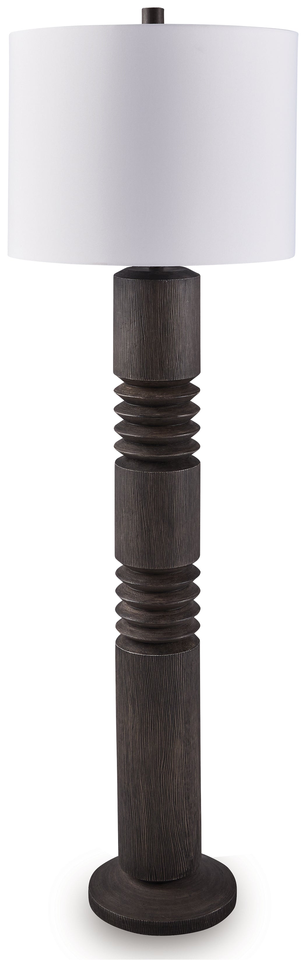 Furniture City Laplace - Ashley Furniture - Fainwell Floor Lamp - Poly Floor Lamp (1/CN) / Distressed Black - L235861