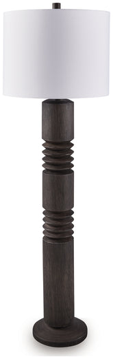 Furniture City Laplace - Ashley Furniture - Fainwell Floor Lamp - Poly Floor Lamp (1/CN) / Distressed Black - L235861
