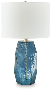 Furniture City Laplace - Ashley Furniture - Tallow Table Lamp - Glass Table Lamp (1/CN) / Blue - L430854