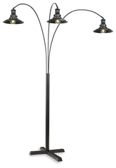 Furniture City Laplace - Ashley Furniture - Sheriel Floor Lamp - Metal Arc Lamp (1/CN) / Black - L725059