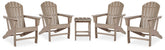Furniture City Laplace - Ashley Furniture - Sundown Treasure 4 Adirondack Chairs and Outdoor End Table - 4 Adirondack Chairs and Outdoor End Table - P014P2
