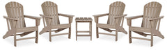 Furniture City Laplace - Ashley Furniture - Sundown Treasure 4 Adirondack Chairs and Outdoor End Table - 4 Adirondack Chairs and Outdoor End Table - P014P2