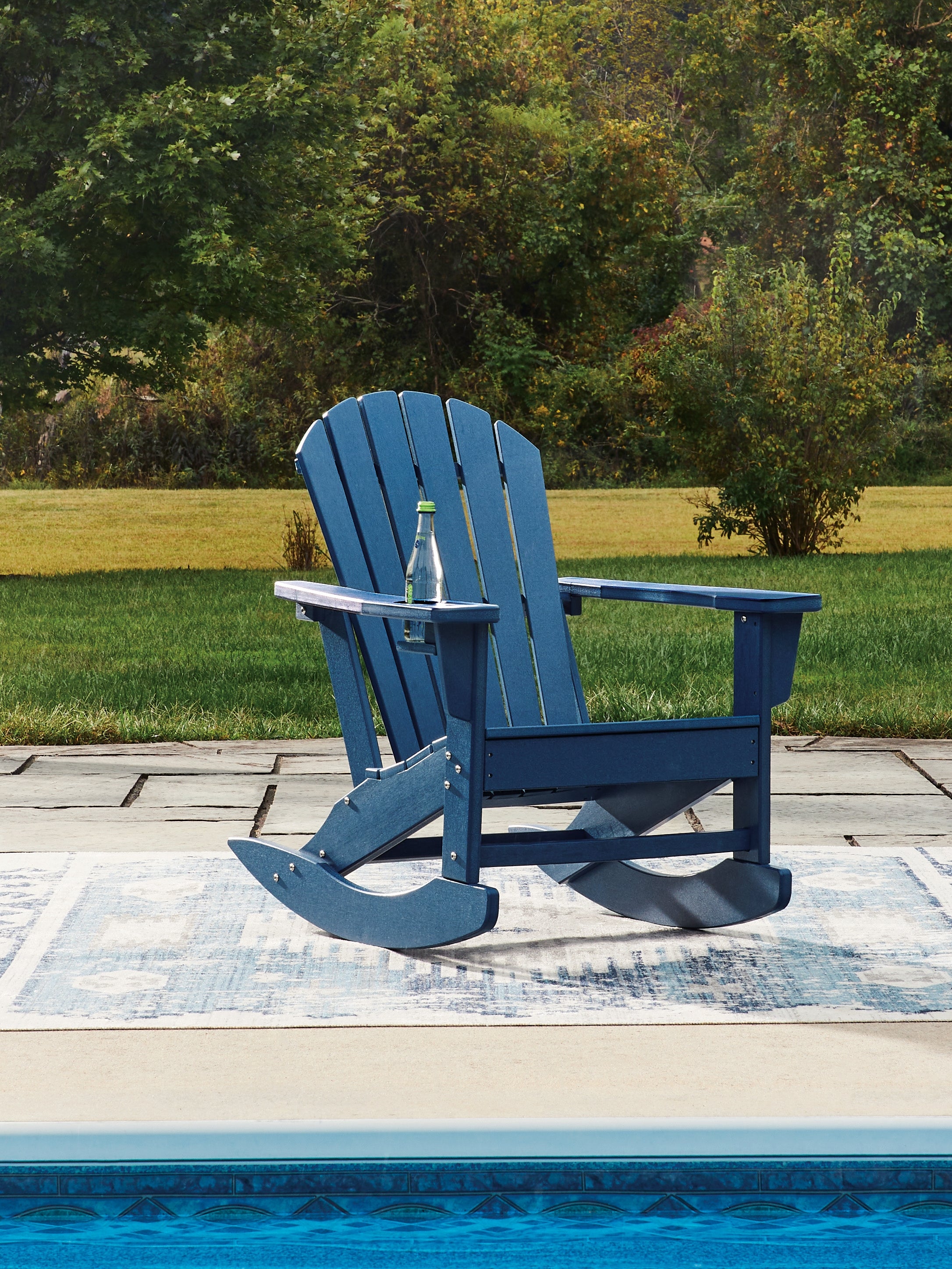Furniture City Laplace - Ashley Furniture - Sundown Shores Outdoor Rocking Chair - Rocking Chair - PCP019-827