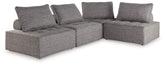 Furniture City Laplace - Ashley Furniture - Bree Zee 4-Piece Outdoor Sectional - 4-Piece Outdoor Sectional / Brown - P160P8