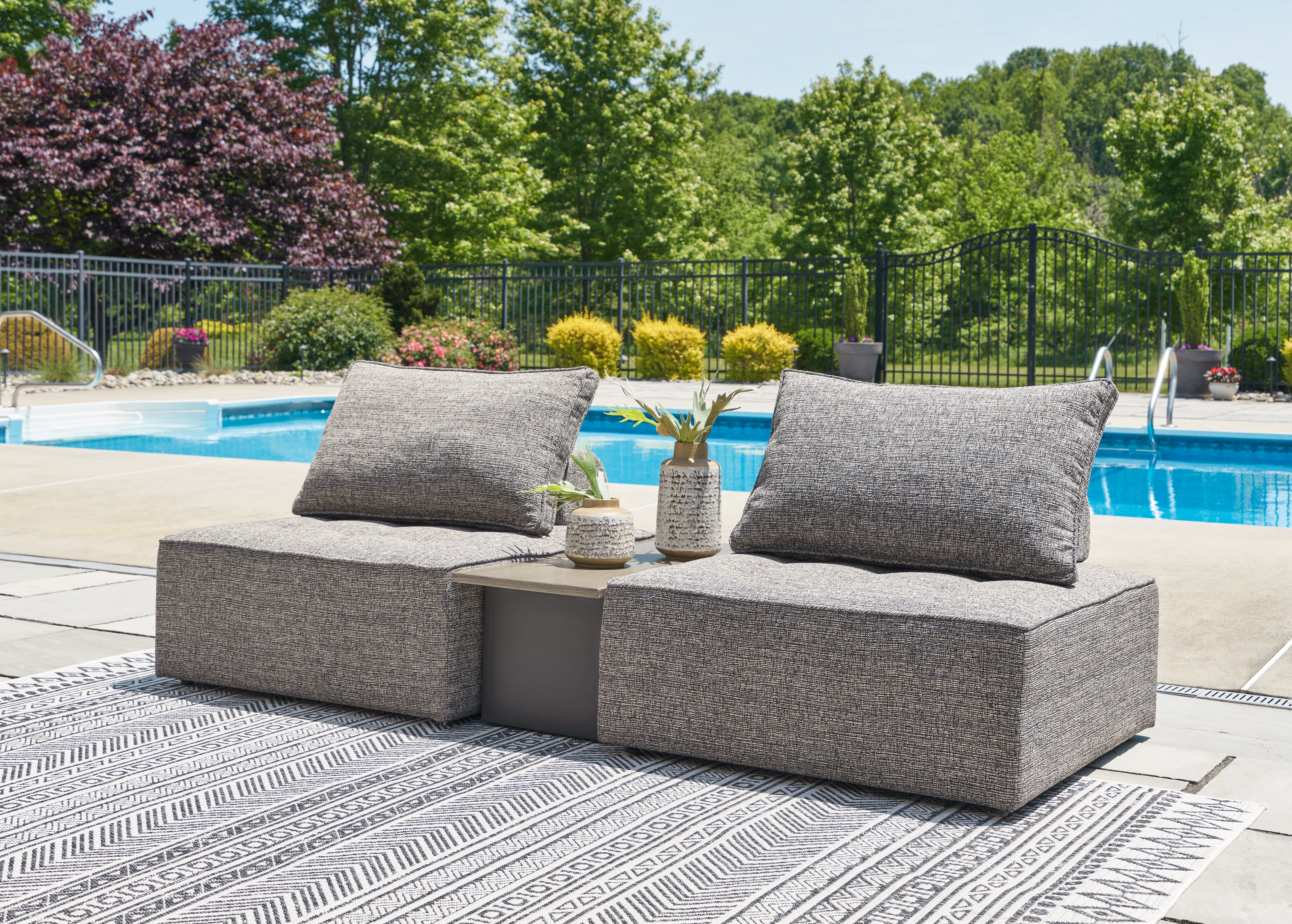 Furniture City Laplace - Ashley Furniture - Bree Zee 3-Piece Outdoor Sectional - 3-Piece Outdoor Sectional - P160P4