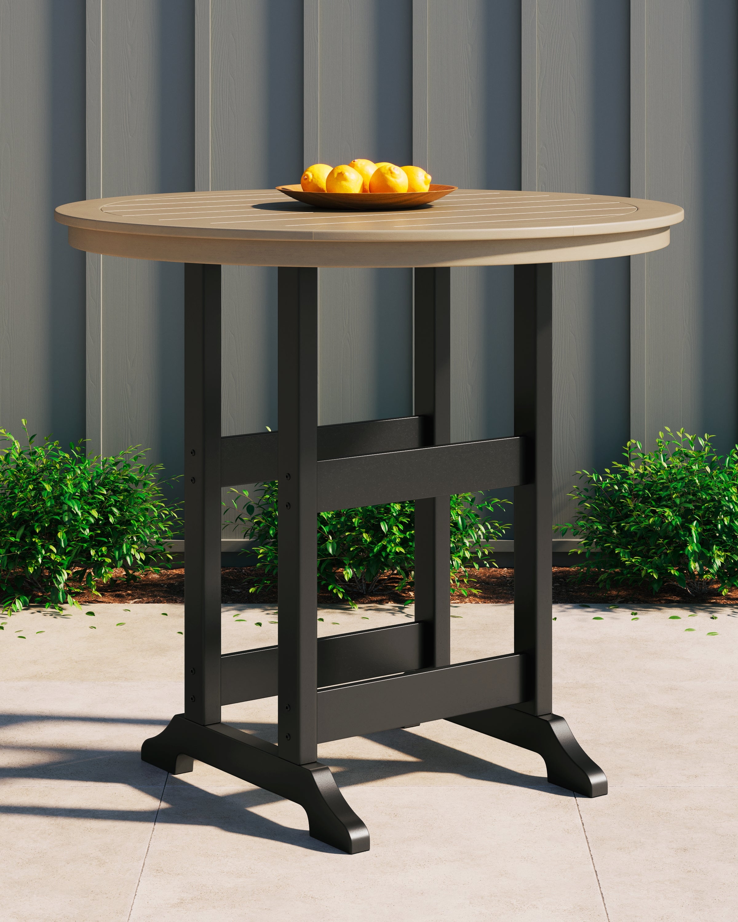 Furniture City Laplace - Ashley Furniture - Fairen Trail Bar Table - Round Bar Table w/UMB OPT - P211-613