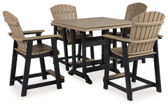 Furniture City Laplace - Ashley Furniture - Fairen Trail Outdoor Counter Height Dining Table with 4 Barstools - Outdoor Counter Height Dining Table with 4 Barstools - P211P3
