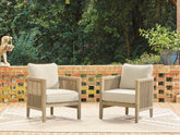 Furniture City Laplace - Ashley Furniture - Spooners Cove Outdoor Lounge Chair with Cushion (Set of 2) - Lounge Chair w/Cushion (Set of 2) - PCP469-820