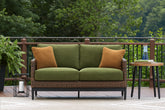 Furniture City Laplace - Ashley Furniture - Horizon Hall Outdoor Loveseat with Cushion - Loveseat w/Cushion - P572-835