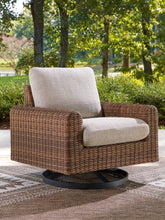 Furniture City Laplace - Ashley Furniture - Dolan Creek Outdoor Swivel Lounge Chair with Cushion - Swivel Lounge w/ Cushion - PCP610-821