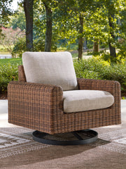 Furniture City Laplace - Ashley Furniture - Dolan Creek Outdoor Swivel Lounge Chair with Cushion - Swivel Lounge w/ Cushion - PCP610-821