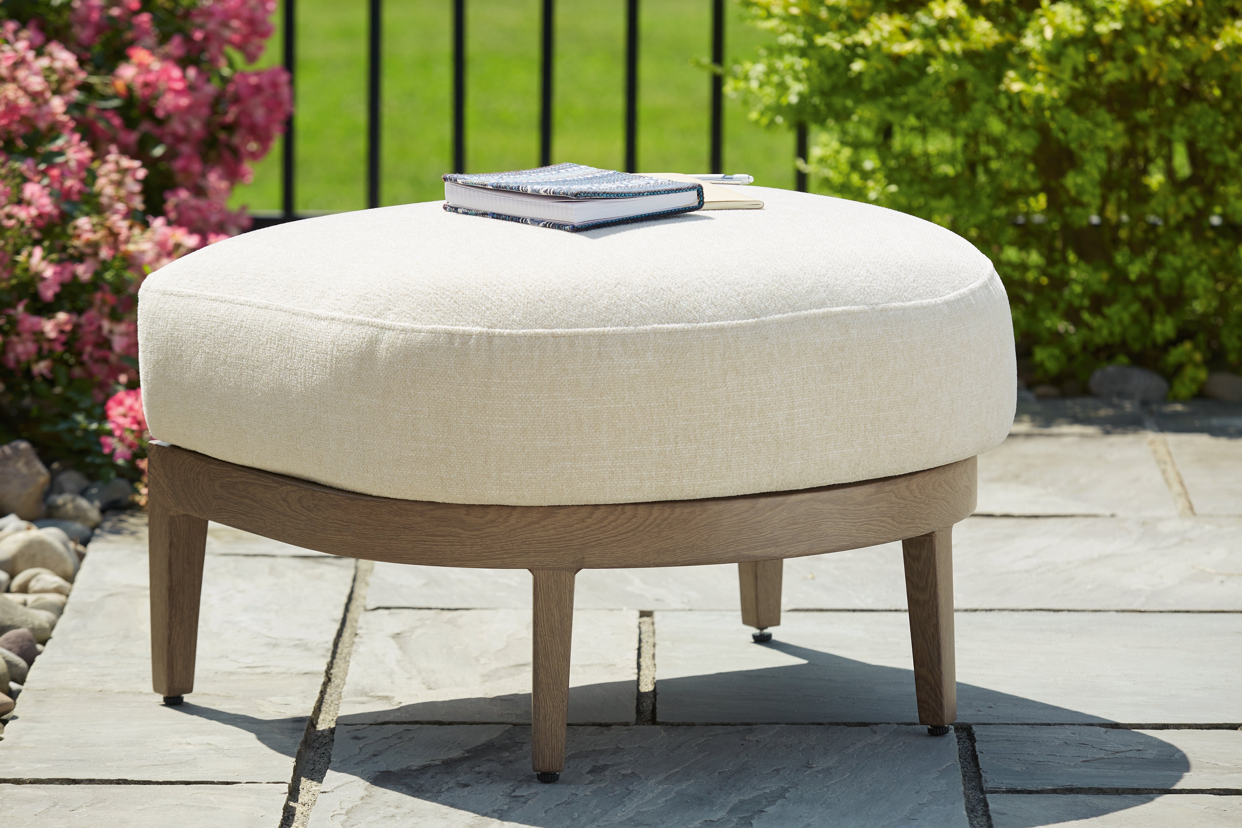 Furniture City Laplace - Ashley Furniture - Serene Bay Outdoor Ottoman with Cushion - Ottoman with Cushion - P671-814