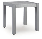 Furniture City Laplace - Ashley Furniture - Hurley Park Outdoor End Table - Square End Table / Gray - PCP695-702
